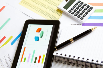 Analyzing graphics with the Tablet.