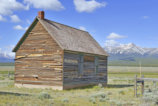 Old Barn on Farm in Western America
