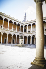 Fototapeta premium Alcazar, fortress, Tourism, Toledo, most famous city in spain