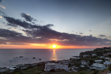 Sunset at Forio in Ischia