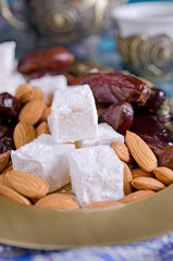 dates, sweets and nuts