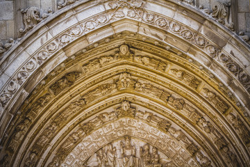 Obraz premium Cathedral facace, Tourism, Toledo, most famous city in spain