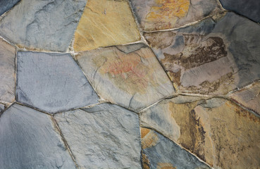 Polished  terrazzo stone wall texture background