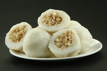 Traditional rice dumpling of Kerala, India.