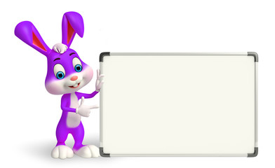 Easter Bunny with display board