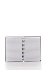 Notebook isolated on white