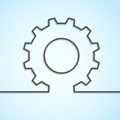 Mechanical cog wheel abstract background