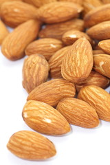 Close - up heathy food almonds seed