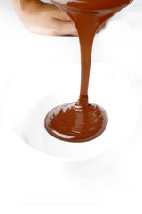 chocolate into bowl
