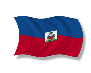 Illustration,Flagge von Haiti