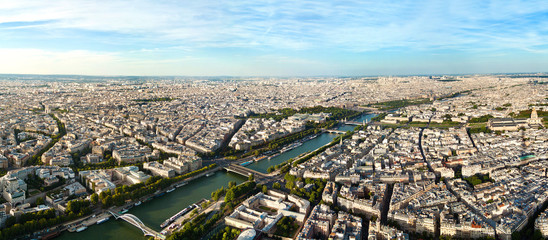 Panoramic view of Paris France.