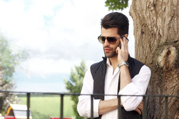 Young urban businessman portrait