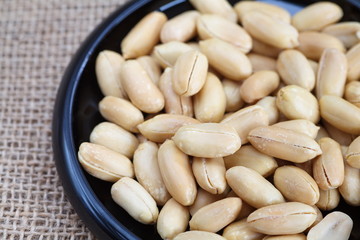 Close - up healthy food processed peanuts