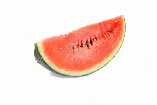 red watermelon on disk
