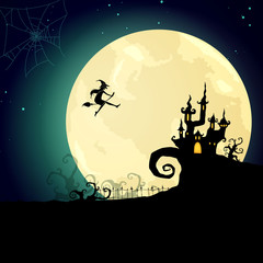 Vector Illustration of a Halloween Background