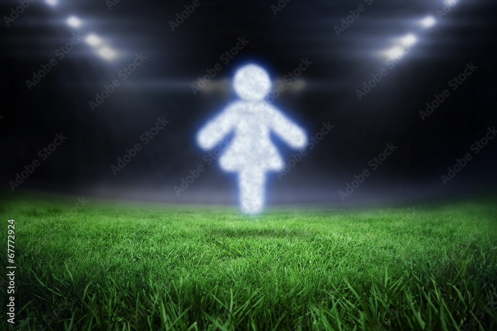 Aufkleber composite image of cloud in shape of woman