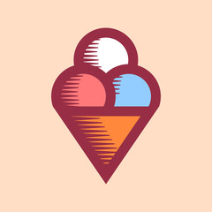 Ice Cream Icon Vintage