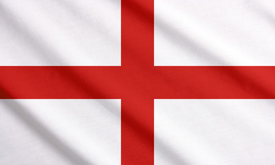Flag of England waving