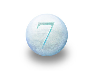 Boule de noël givrée 7