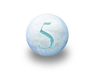 Boule de noël givrée 5