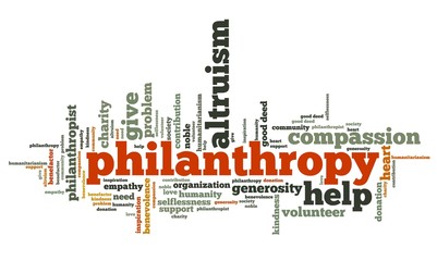 Philanthropy - word cloud illustration