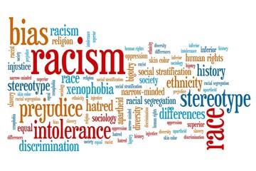 Racism - word cloud illustration