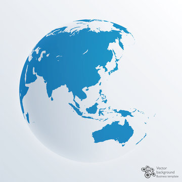 Infographics Vector Backgrounf #Global, World Map, Earth
