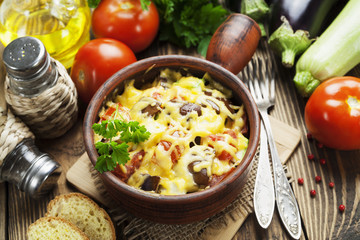 Baked vegetables