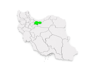 Fototapeta premium Map of Tehran. Iran