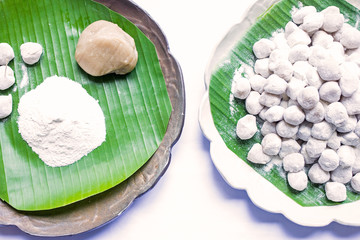 Traditional dessert made from rice flour made from sugar