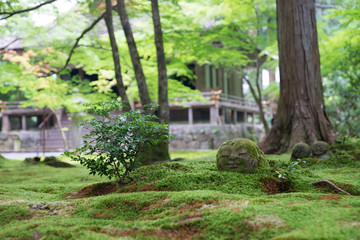 京都　三千院　わらべ地蔵