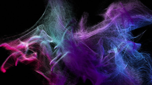 Beautiful particle animation