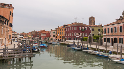 Fototapeta na wymiar Murano, Altstadt, Insel, Venedig, Glashandel, Frühling, Italien