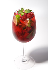 Cocktail - Raspberry with Mint