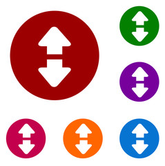 web button / circle frame / speech bubble