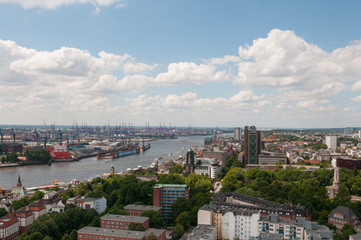 Hamburg Blick vom Sankt Michchaelis Kirche