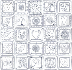 Geometric seamless patchwork style pattern.