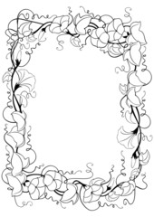 Abstract floral frame