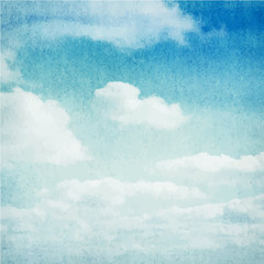 Fototapety  Chmury akwarelowe i tło nieba