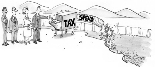 Government Taxing and Spending - obrazy, fototapety, plakaty