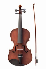 Naklejka premium Violin instrument isolated
