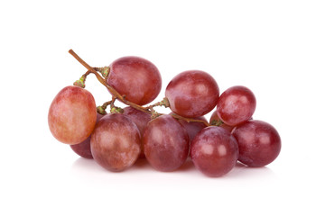 red grape isolated on white background