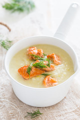 Cauliflower celeriac soup