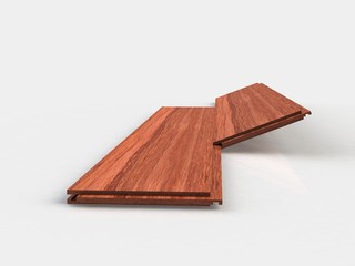 New parquet of brown color