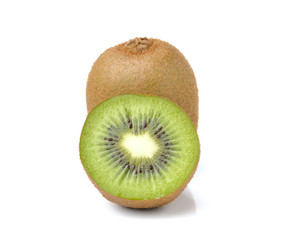 Obraz premium Kiwi fruits slice on white background