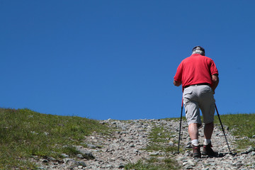 Naklejka premium Randonnée en montagne