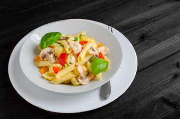 Pasta with chicken