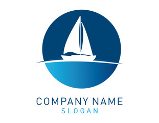 Sail boat logo