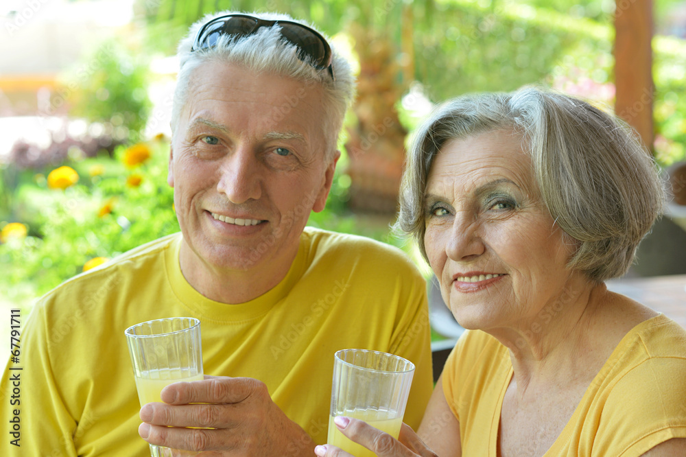 Canvas Prints beautiful elderly couple