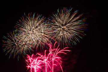 Colorful firework